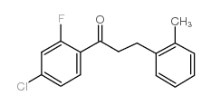 4'-CHLORO-2'-FLUORO-3-(2-METHYLPHENYL)PROPIOPHENONE structure