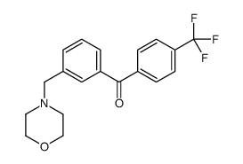 3-MORPHOLINOMETHYL-4'-TRIFLUOROMETHYLBENZOPHENONE结构式