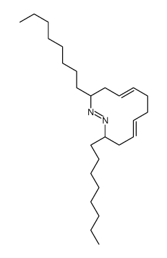 3,12-dioctyl-1,2-diazacyclododeca-1,5,9-triene结构式