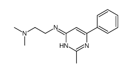 N',N'-dimethyl-N-(2-methyl-6-phenylpyrimidin-4-yl)ethane-1,2-diamine Structure