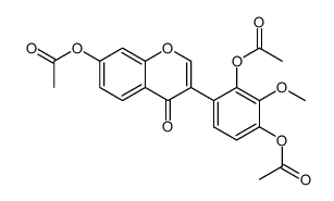 7,2',4'-triacetoxy-3'-methoxyisoflavone结构式