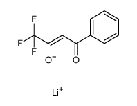 lithium 4,4,4-trifluoro-1-phenylbutane-1,3-dionate结构式