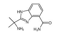 2-(1-amino-1-methylethyl)-1H-benzimidazole-4-carboxamide结构式