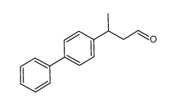 (+/-)-3-(4-biphenyl)butyraldehyde Structure