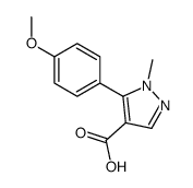 5-(4-methoxyphenyl)-1-methylpyrazole-4-carboxylic acid结构式