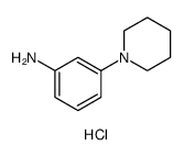 Benzenamine, 3-(1-piperidinyl)-, hydrochloride Structure