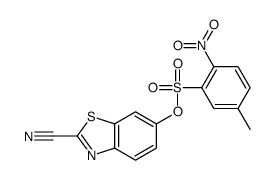 (2-cyano-1,3-benzothiazol-6-yl) 5-methyl-2-nitrobenzenesulfonate Structure