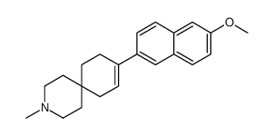 9-(6-methoxynaphthalen-2-yl)-3-methyl-3-azaspiro[5.5]undec-9-ene Structure