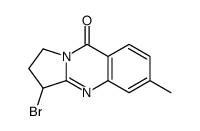 3-bromo-6-methyl-2,3-dihydro-1H-pyrrolo[2,1-b]quinazolin-9-one结构式