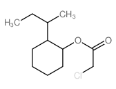 Acetic acid, 2-chloro-,2-(1-methylpropyl)cyclohexyl ester Structure