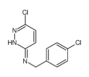 6-chloro-N-[(4-chlorophenyl)methyl]pyridazin-3-amine结构式