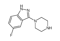 5-fluoro-3-piperazin-1-yl-1H-indazole Structure