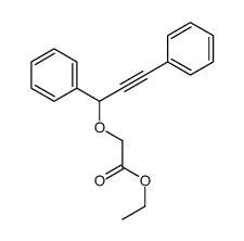 ethyl 2-(1,3-diphenylprop-2-ynoxy)acetate结构式