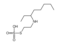 3-(2-sulfosulfanylethylamino)octane Structure