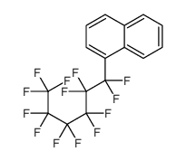 1-(1,1,2,2,3,3,4,4,5,5,6,6,6-tridecafluorohexyl)naphthalene结构式