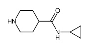 N-cyclopropylpiperidine-4-carboxamide结构式