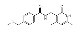 Benzamide, N-[(1,2-dihydro-4,6-dimethyl-2-oxo-3-pyridinyl)methyl]-4-(methoxymethyl)结构式