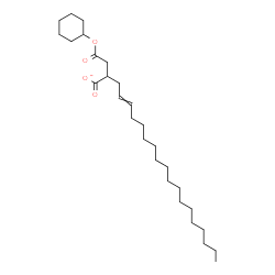 4-cyclohexyl hydrogen 2-octadecenylsuccinate结构式