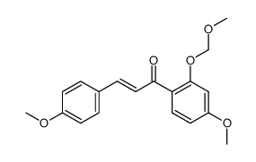 1-(4-methoxy-2-(methoxymethoxy)phenyl)-3-(4-methoxyphenyl)prop-2-en-1-one结构式