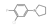 1-(3-Chloro-4-fluorophenyl)pyrrolidine Structure