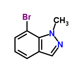 7-Bromo-1-methylindazole structure