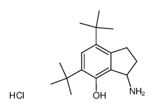 1-amino-4,6-di-tert-butyl-7-hydroxyindan hydrochloride Structure
