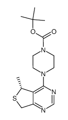 (R)-tert-butyl 4-(5-methyl-5,7-dihydrothieno[3,4-d]pyrimidin-4-yl)piperazine-1-carboxylate Structure