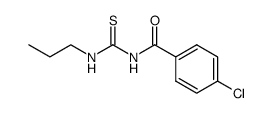 N-(n-propyl)-N'-(4-chlorobenzoyl)thiourea结构式