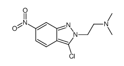 3-chloro-2-(2-dimethylamino-ethyl)-6-nitro-2H-indazole结构式