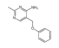 2-methyl-5-phenoxymethyl-pyrimidin-4-ylamine结构式