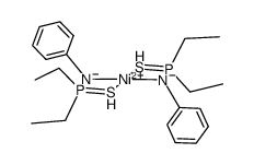 bis(diethylthiophosphinic acid-phenylamidato-S,N)nickel(II) Structure