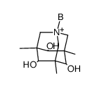 3,5,7-trimethyl-1-aza-4,6,10-adamantriol-borane(1/1)结构式