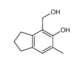 4-hydroxymethyl-6-methyl-5-indanol结构式