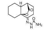 (+-)-(8at)-octahydro-4ar,1c-oxaethano-naphthalene-4,10-dione-4-semicarbazone Structure