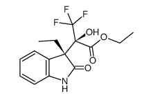 (2R,3R)-ethyl 2-(3-ethyl-2-oxoindolin-3-yl)-3,3,3-trifluoro-2-hydroxypropanoate结构式