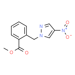2-((4-硝基-1H-吡唑-1-基)甲基)苯甲酸甲酯结构式