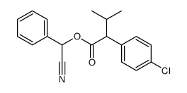 [cyano(phenyl)methyl] 2-(4-chlorophenyl)-3-methylbutanoate Structure