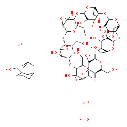 cyclomaltoheptaose-1-adamantanemethanol structure