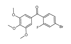 (4-bromo-2-fluorophenyl)(3,4,5-trimethoxyphenyl)methanone Structure