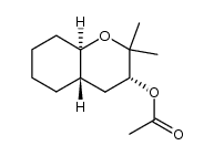 (1R*,4R*,6S*)-3,3-dimethyl-2-oxabicyclo[4.4.0]dec-4-yl acetate结构式