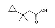 3-cyclopropyl-3-methylbutyric acid Structure