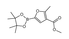 4-(Methoxycarbonyl)-5-methylfuran-2-boronic acid pinacol ester structure