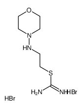 2-(morpholin-4-ylamino)ethyl carbamimidothioate,dihydrobromide Structure