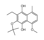 2-(tert-butoxy)-3-ethyl-8-methoxy-5-methylnaphthalene-1,4-diol Structure