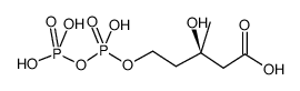 mevalonic acid, r, pyrophosphate结构式
