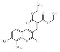 2-CHLORO-7,8-DIMETHYL-3-(2,2-DIETHOXYCARBONYL)VINYLQUINOLINE Structure