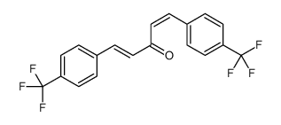 1,5-bis[4-(trifluoromethyl)phenyl]penta-1,4-dien-3-one结构式