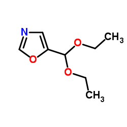 5-(diethoxymethyl)-1,3-oxazole结构式