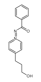 N-(benzoylimino)-4-(3-hydroxypropyl)pyridinium ylide Structure