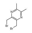 2,3-dibromomethyl-5,6-dimethylpyrazine结构式